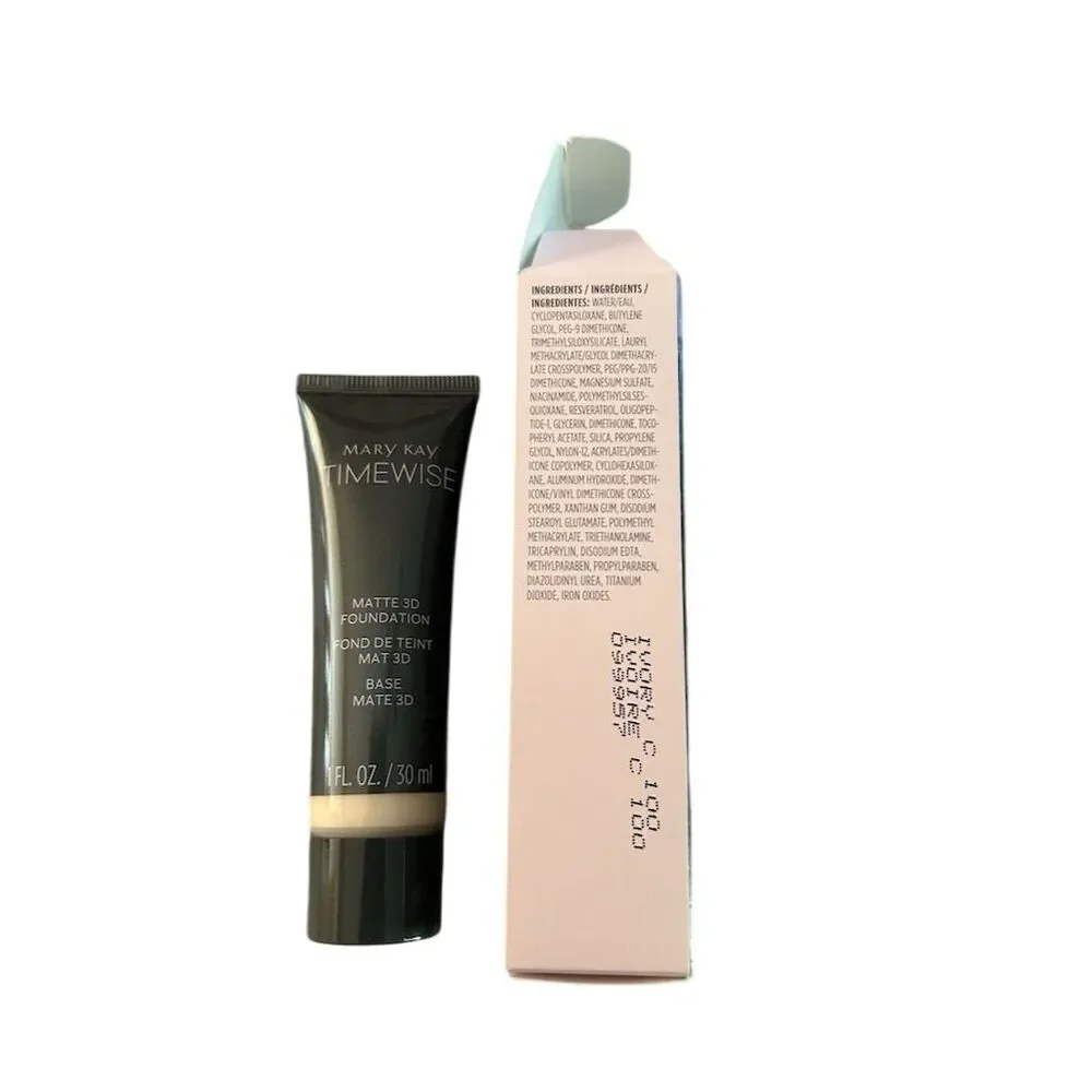 Mary Kay TimeWise Matte 3D Foundation Ivory C 100 Full Coverage 1oz 099957 C100